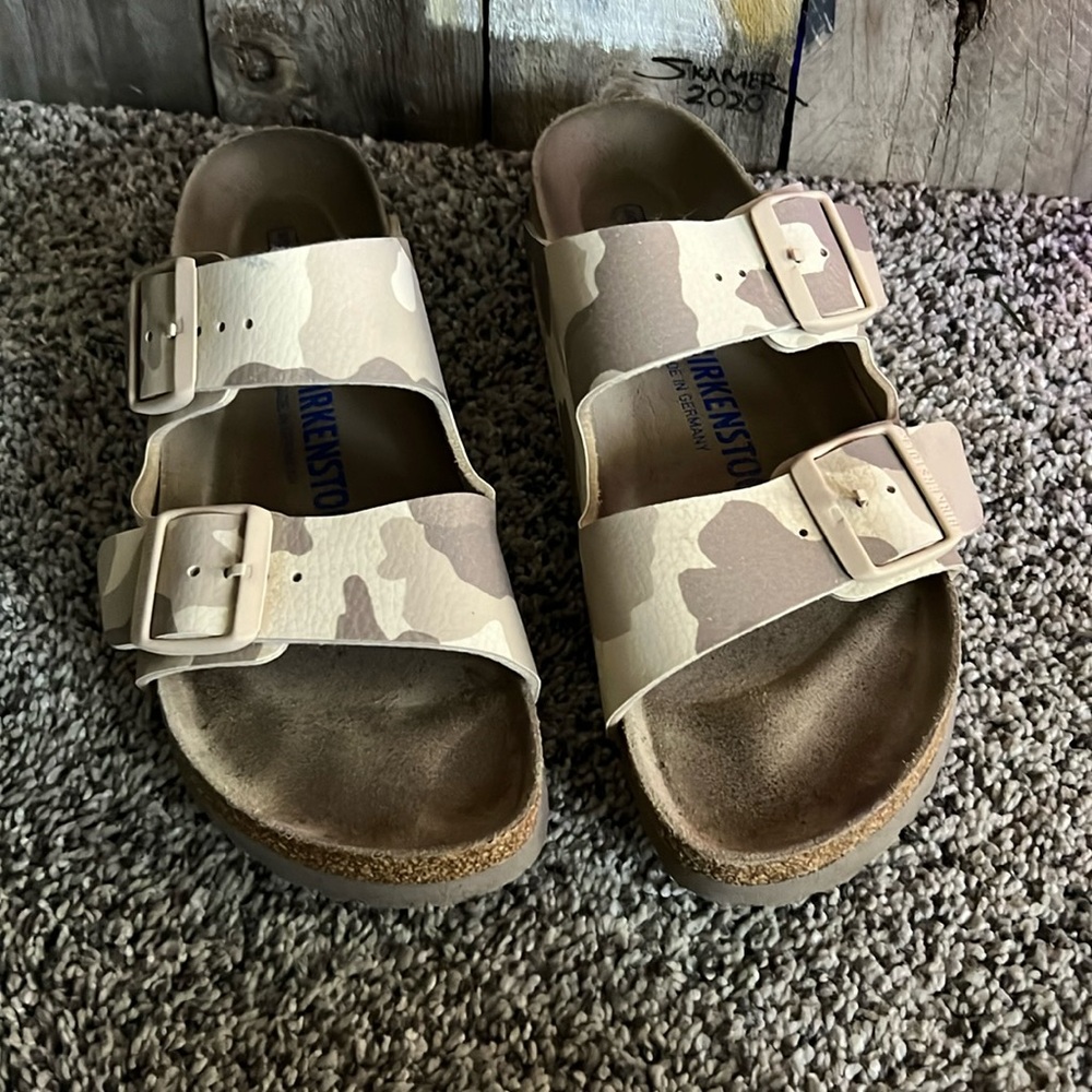 Birkenstock  Camo sz 37 Worn Once